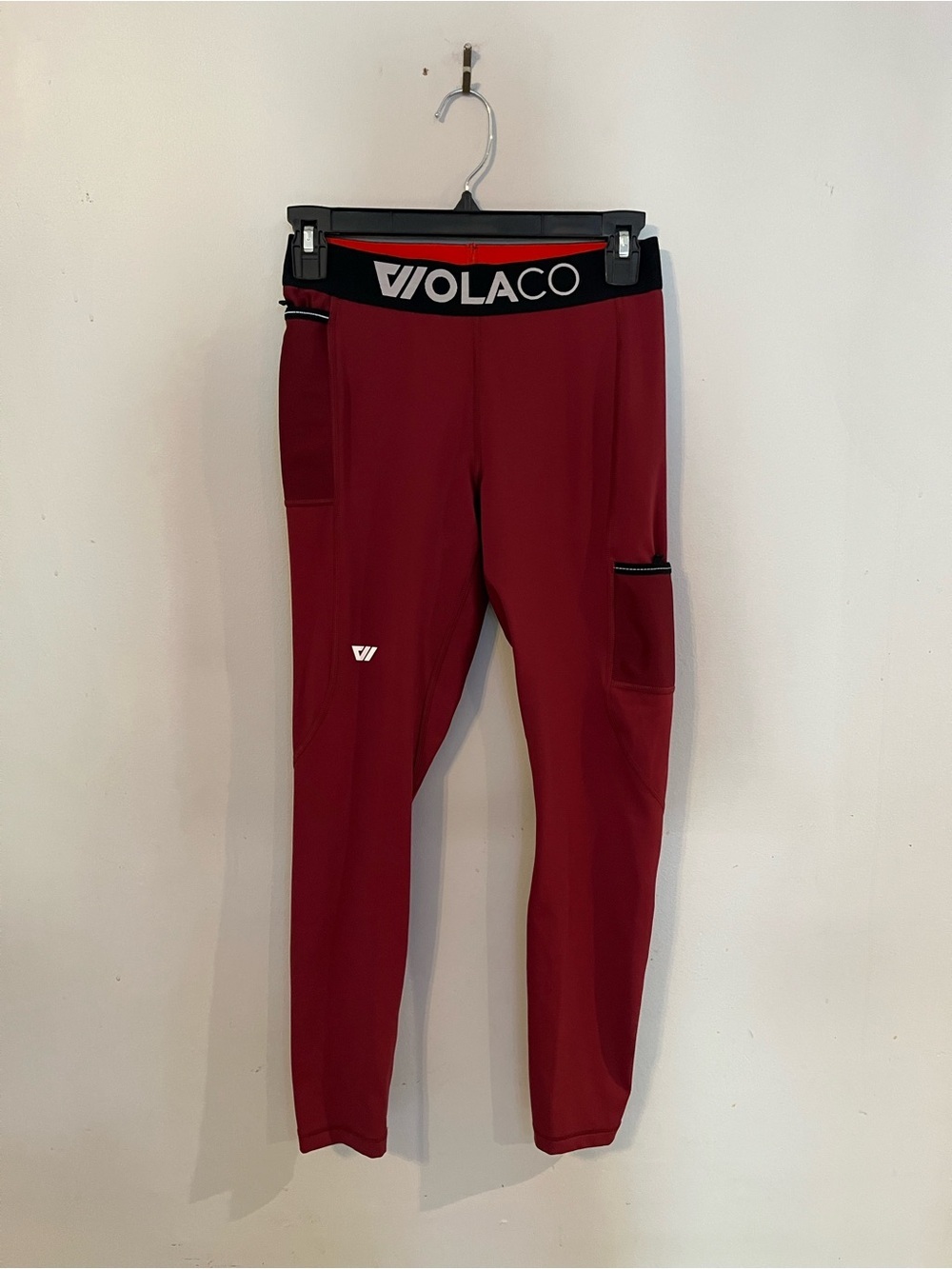 Men’s Wolaco Burgundy Running Tights